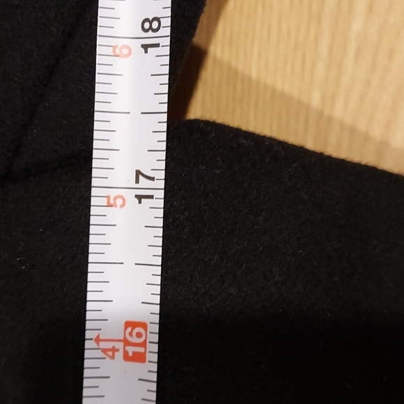 Women's Size 0 Trina Turk Fine Lambswool Blend Double Breasted Pea Coat Black - Picture 12 of 15